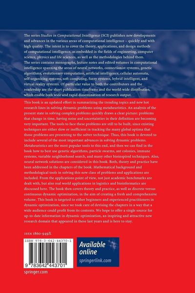 Produktbild: Metaheuristics for Dynamic Optimization