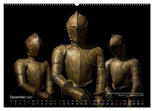 Produktbild: Historische R&uuml;stungen und Waffen (hochwertiger Premium Wandkalender 2027 DIN A2 quer), Kunstdruck in Hochglanz