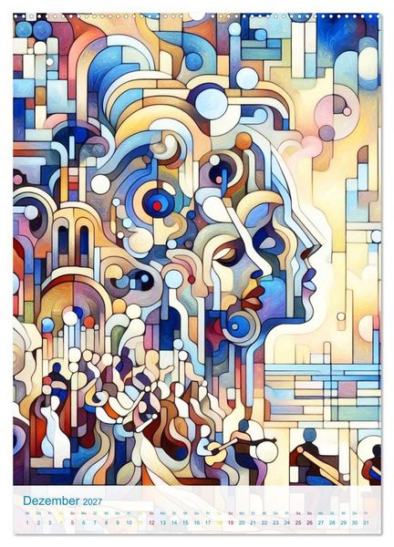 Produktbild: Syn&auml;sthetische Kunst - Musik in Farben und Formen (Wandkalender 2027 DIN A2 hoch), CALVENDO Monatskalender