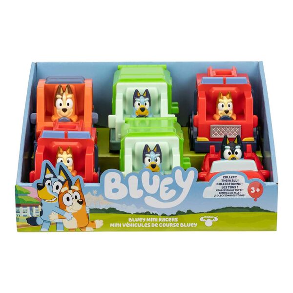Produktbild: BLUEY Mini Racers Single-Pack (6er-Thekendisplay)