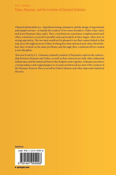 Produktbild: Fisher, Neyman, and the Creation of Classical Statistics