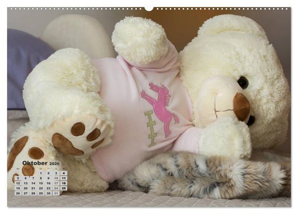 Produktbild: Teddys, wollen wir Kalender anschauen? (Wandkalender 2026 DIN A2 quer), CALVENDO Monatskalender
