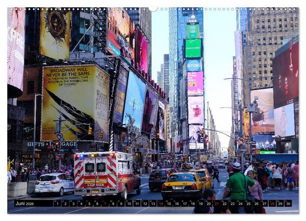 Produktbild: New York - 4 Tage unterwegs im Big Apple (hochwertiger Premium Wandkalender 2026 DIN A2 quer), Kunstdruck in Hochglanz