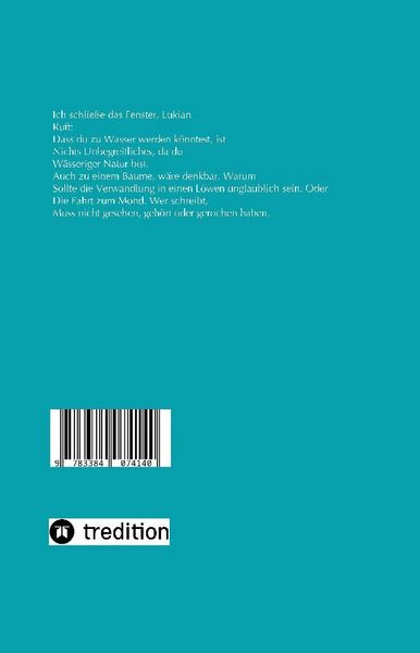 Produktbild: Lukian. Ruft &ndash; Ein Epos