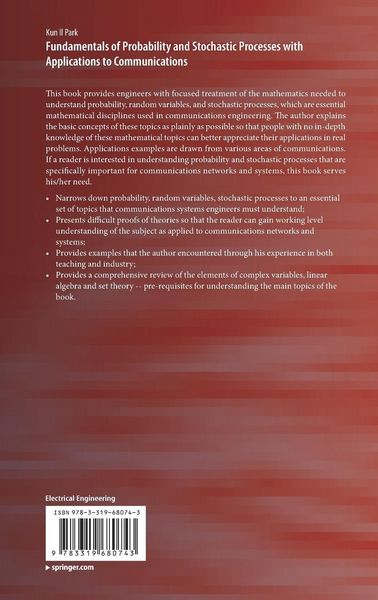 Produktbild: Fundamentals of Probability and Stochastic Processes with Applications to Communications