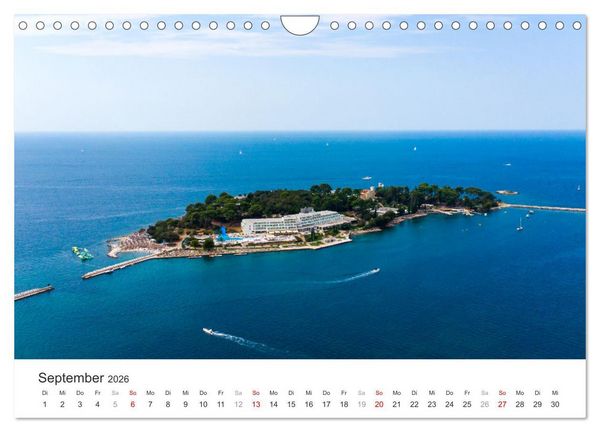Produktbild: Porec Kalender - Die kroatische Stadt an der Adria (Wandkalender 2026 DIN A4 quer), CALVENDO Monatskalender
