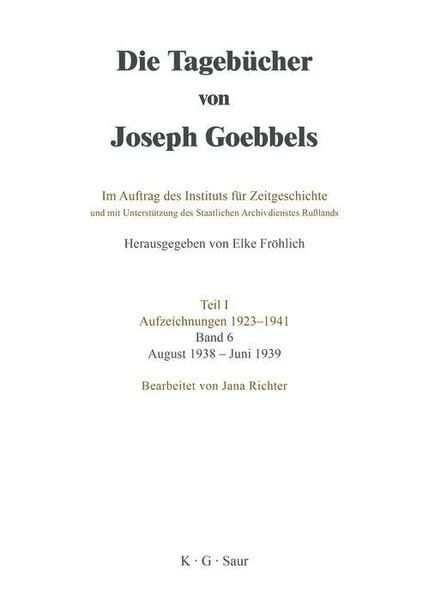 Produktbild: August 1938 - Juni 1939