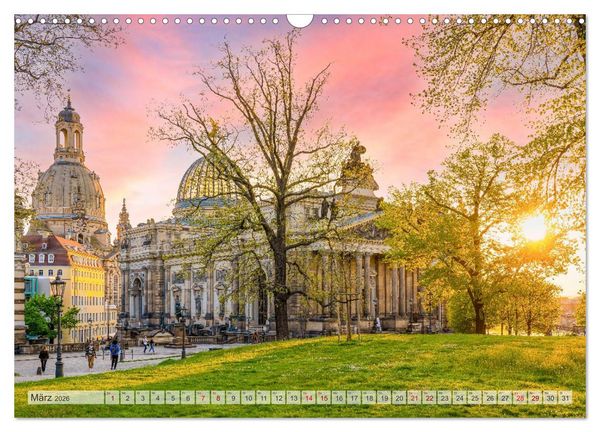 Produktbild: Dresden - zeitlose Sch&ouml;nheit (Wandkalender 2026 DIN A3 quer), CALVENDO Monatskalender