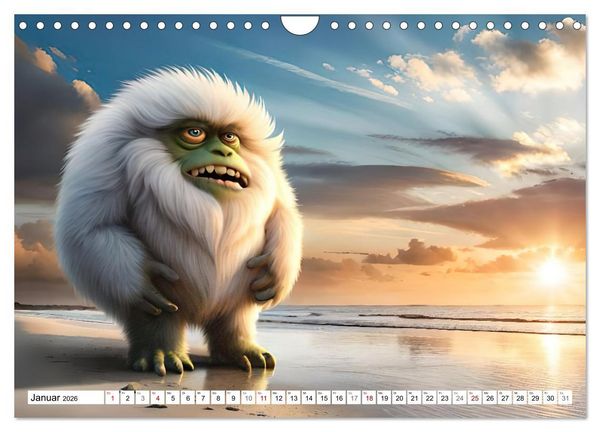 Produktbild: Keine Angst vor Monstern (Wandkalender 2026 DIN A4 quer), CALVENDO Monatskalender