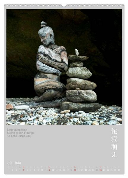 Produktbild: wabi sabi moe - hinrei&szlig;end vergammelt erotisch - Akt/Bodypainting (Wandkalender 2026 DIN A2 hoch), CALVENDO Monatskalender