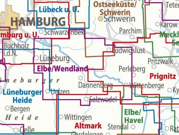 Produktbild: BVA ADFC Regionalkarte Elbe Wendland 1:75.000