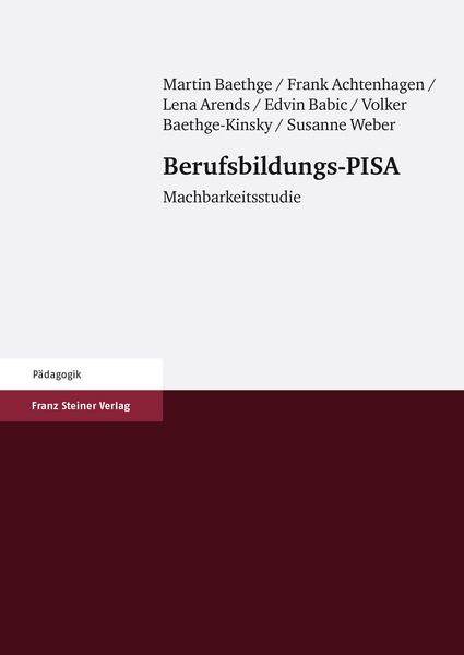 Produktbild: Berufsbildungs-PISA