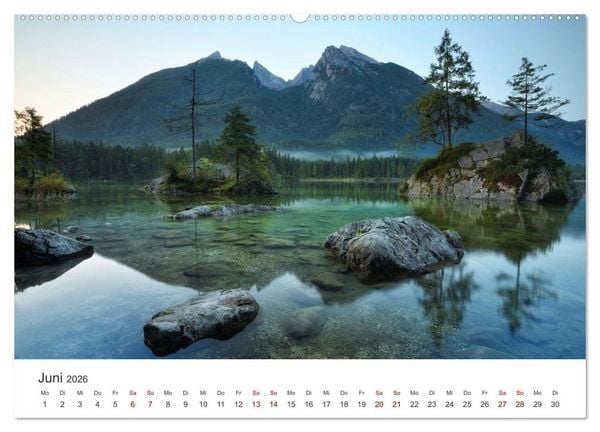 Produktbild: Deutschlands Landschaften 2026 &ndash; Von der K&uuml;ste bis zu den Alpen (Wandkalender 2026 DIN A2 quer), CALVENDO Monatskalender