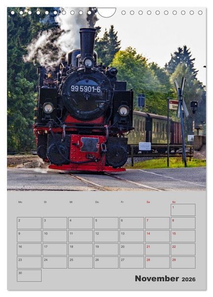 Produktbild: Brockenbahn - Terminplaner (Wandkalender 2026 DIN A4 hoch), CALVENDO Monatskalender