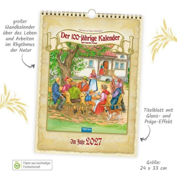 Produktbild: TR&Ouml;TSCH - Classickalender Der 100-j&auml;hrige Kalender 2027