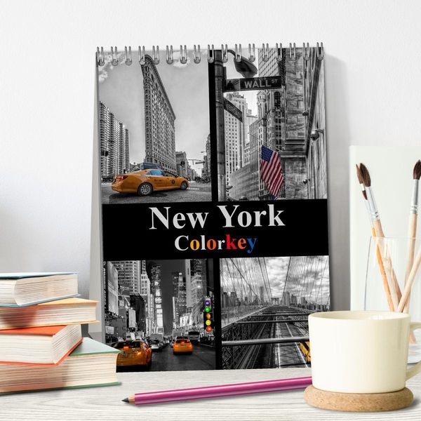 Produktbild: New York Colorkey (Tischkalender 2026 DIN A5 hoch), CALVENDO Monatskalender