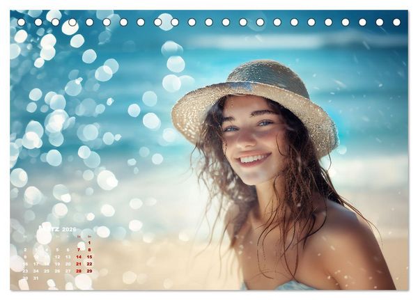 Produktbild: Endlich Strandurlaub (Tischkalender 2026 DIN A5 quer), CALVENDO Monatskalender