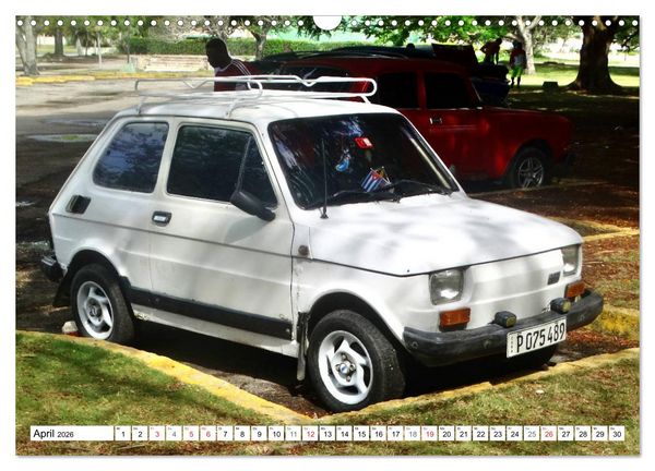 Produktbild: Polski Fiat 126p - Kult auf Kuba (Wandkalender 2026 DIN A3 quer), CALVENDO Monatskalender