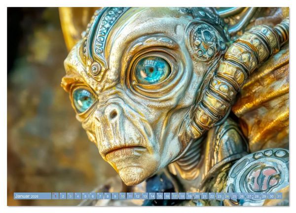 Produktbild: Science Fiction - Fremdartige V&ouml;lker und deren Spuren (hochwertiger Premium Wandkalender 2026 DIN A2 quer), Kunstdruck in Hochglanz