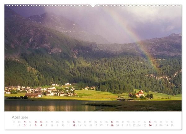 Produktbild: Graub&uuml;nden Engadin 2026 (hochwertiger Premium Wandkalender 2026 DIN A2 quer), Kunstdruck in Hochglanz