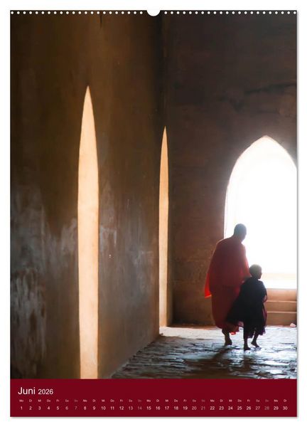 Produktbild: MYANMAR SPIRITUELL 2026 (hochwertiger Premium Wandkalender 2026 DIN A2 hoch), Kunstdruck in Hochglanz