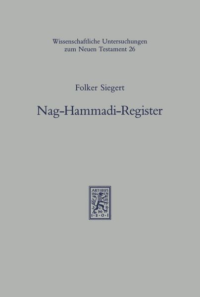Produktbild: Nag-Hammadi-Register
