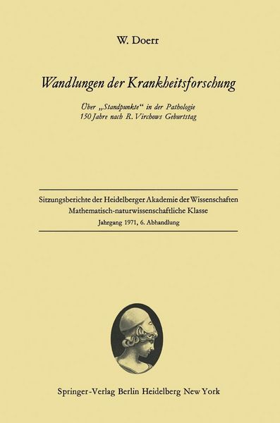 Produktbild: Wandlungen der Krankheitsforschung