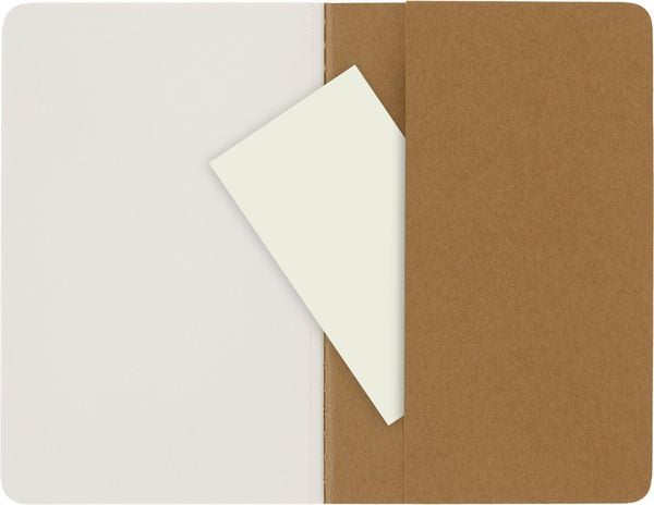 Produktbild: Moleskine Cahier pocket blanko packpapierbraun DIN A6. 3er Pack