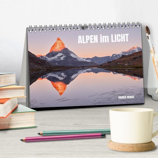 Produktbild: Alpen im Licht (Tischkalender 2027 DIN A5 quer), CALVENDO Monatskalender