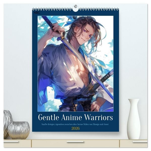 Produktbild: Gentle Anime Warriors (hochwertiger Premium Wandkalender 2026 DIN A2 hoch), Kunstdruck in Hochglanz