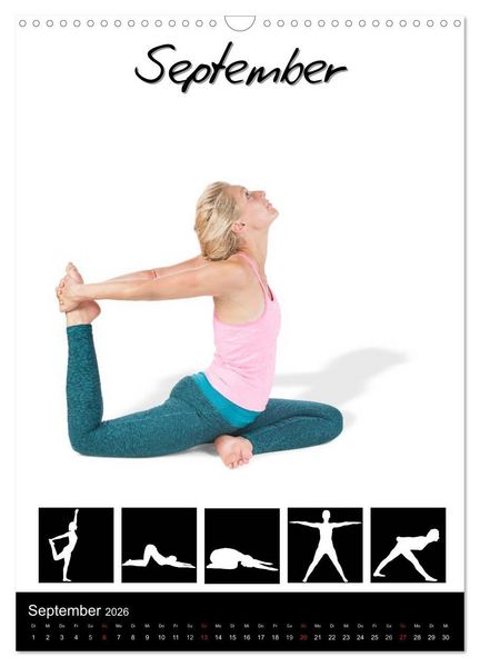Produktbild: Yoga in Bildern (Wandkalender 2026 DIN A3 hoch), CALVENDO Monatskalender