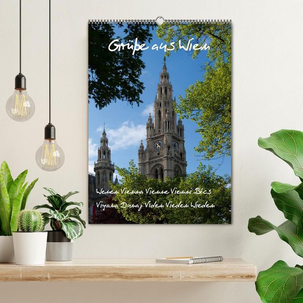 Produktbild: Gr&uuml;sse aus Wien (Wandkalender 2026 DIN A2 hoch), CALVENDO Monatskalender