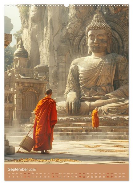 Produktbild: Zen in Orange (Wall Calendar 2026 DIN A2 portrait), CALVENDO 12 Month Wall Calendar
