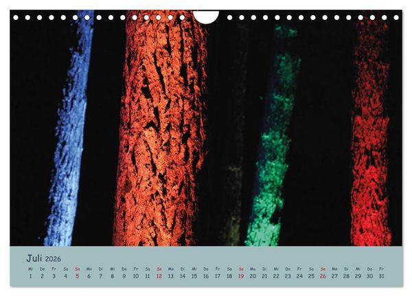 Produktbild: Leuchtfarben (Wandkalender 2026 DIN A4 quer), CALVENDO Monatskalender