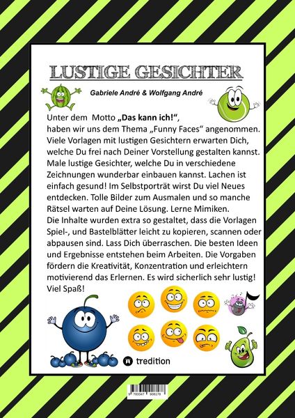 Produktbild: Craftbook - Kreatives Zeichnen - Lustige Gesichter und Mimiken - R&auml;tsel - Tolle Malvorlagen - Selbstportr&auml;t