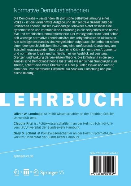 Produktbild: Zeitgen&ouml;ssische Demokratietheorie