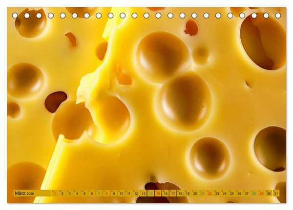 Produktbild: Gourmet K&auml;se - und Weingenuss (Tischkalender 2026 DIN A5 quer), CALVENDO Monatskalender