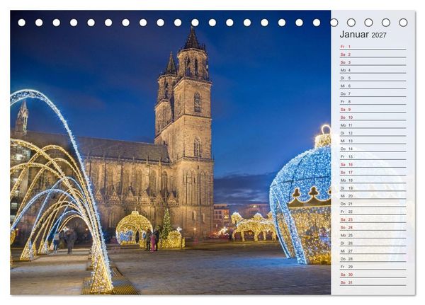 Produktbild: Magdeburg an der Elbe - Der Planer (Tischkalender 2027 DIN A5 quer), CALVENDO Monatskalender
