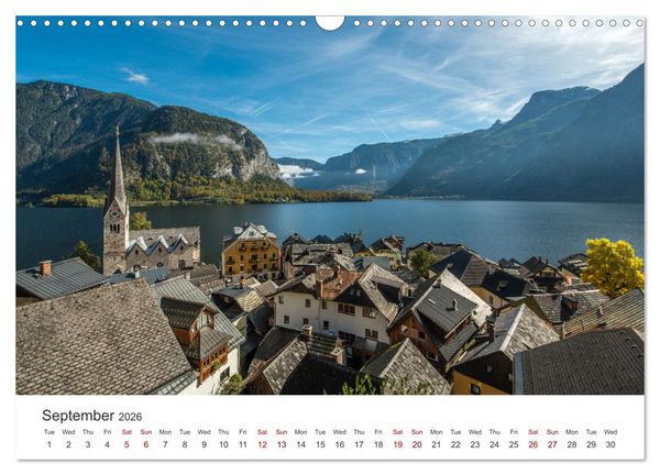 Produktbild: Hallstatt The pearl of Austria (Wall Calendar 2026 DIN A3 landscape), CALVENDO 12 Month Wall Calendar
