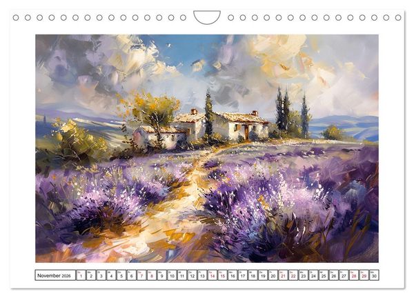 Produktbild: Toskana bis Provence (Wandkalender 2026 DIN A4 quer), CALVENDO Monatskalender