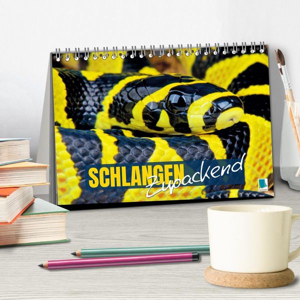 Produktbild: Schlangen: Zupackend (Tischkalender 2026 DIN A5 quer), CALVENDO Monatskalender