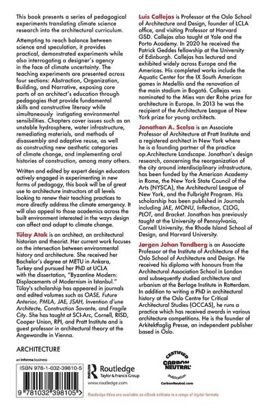 Produktbild: Pedagogical Experiments in Architecture for a Changing Climate