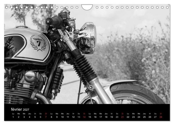 Produktbild: Une moto de caract&egrave;re (Calendrier mural 2027 DIN A4 vertical), CALVENDO calendrier mensuel