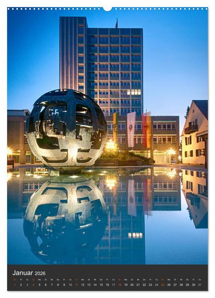 Produktbild: Bayreuth 2026 (Wandkalender 2026 DIN A2 hoch), CALVENDO Monatskalender