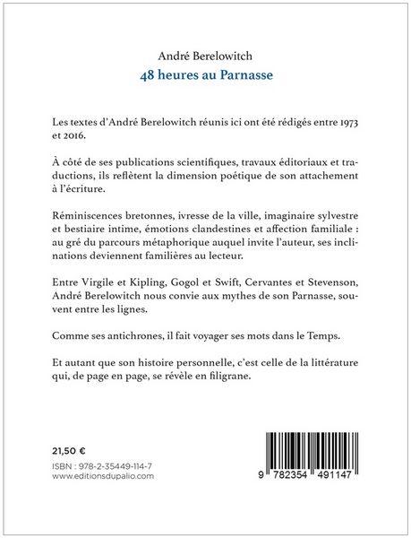 Produktbild: 48 heures au parnasse