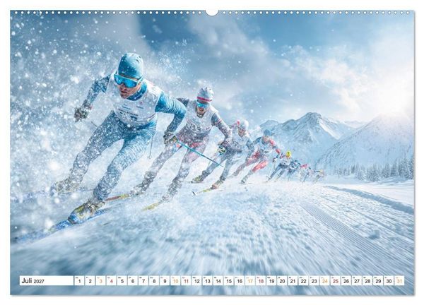 Produktbild: Winterwelten (hochwertiger Premium Wandkalender 2027 DIN A2 quer), Kunstdruck in Hochglanz