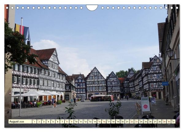 Produktbild: Unterwegs in Schorndorf (Wandkalender 2026 DIN A4 quer), CALVENDO Monatskalender