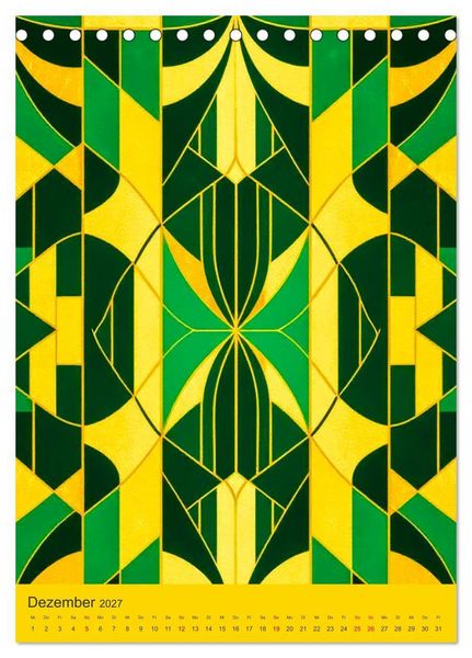 Produktbild: Art Deco Luxury &ndash; Golden Twenties (Tischkalender 2027 DIN A5 hoch), CALVENDO Monatskalender