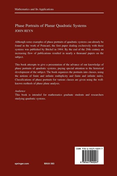 Produktbild: Phase Portraits of Planar Quadratic Systems