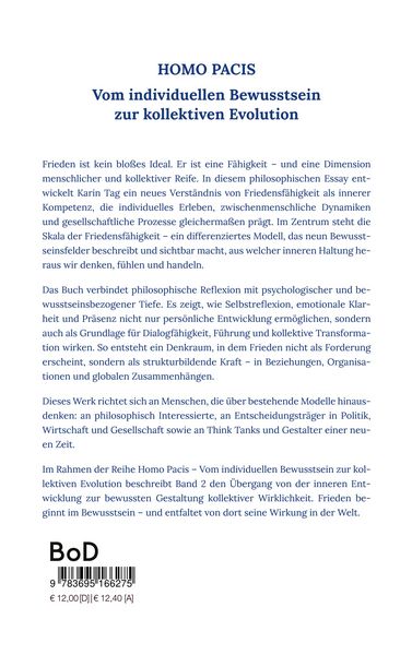 Produktbild: Friedensf&auml;higkeit als messbare Dimension kollektiver Reife - Ein philosophischer Entwurf